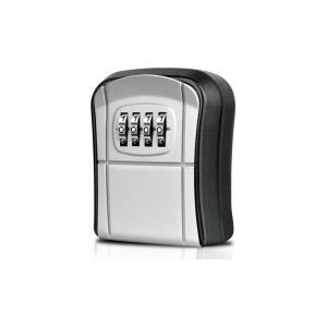Uskcc Caja de seguridad para llaves montada en la pared Caja de seguridad para llaves al aire libre con código numérico reiniciable de 4 dígitos Caja barato