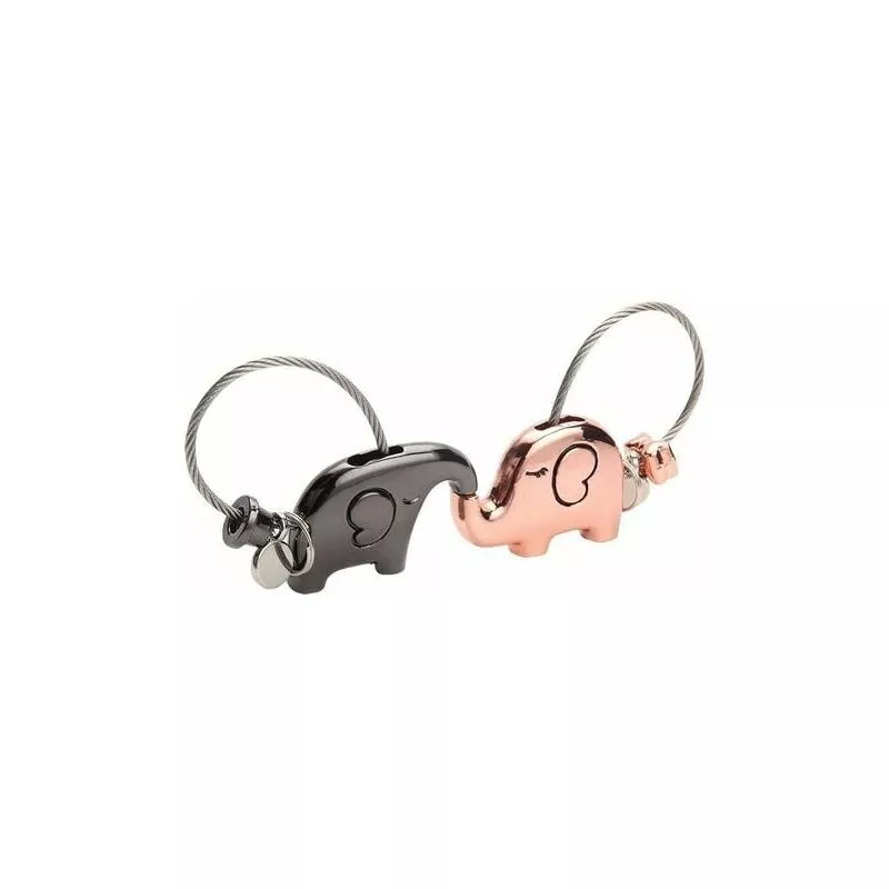 Uvmiz Amantes Llaveros 1 Par Elefante Besando Llavero para Pareja Amigos Lindo Regalo Cruel barato