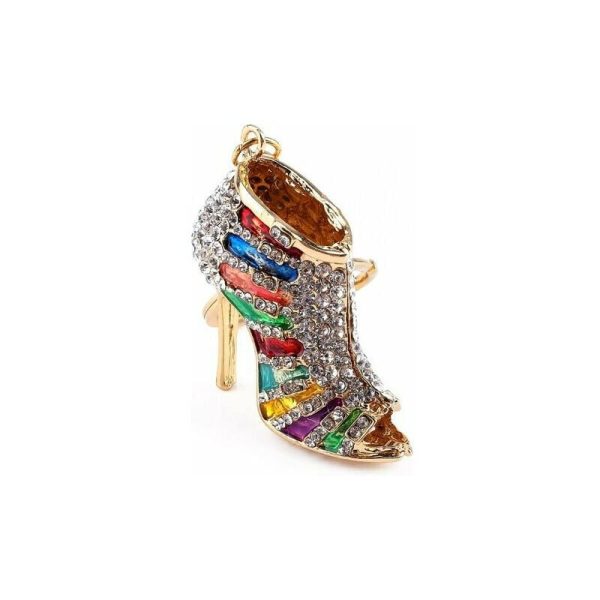 VZFRF Rhinestone Crystal Llavero Charm Colgante Monedero Llavero Llavero Multicolor Forma única Mujer Chica Dama