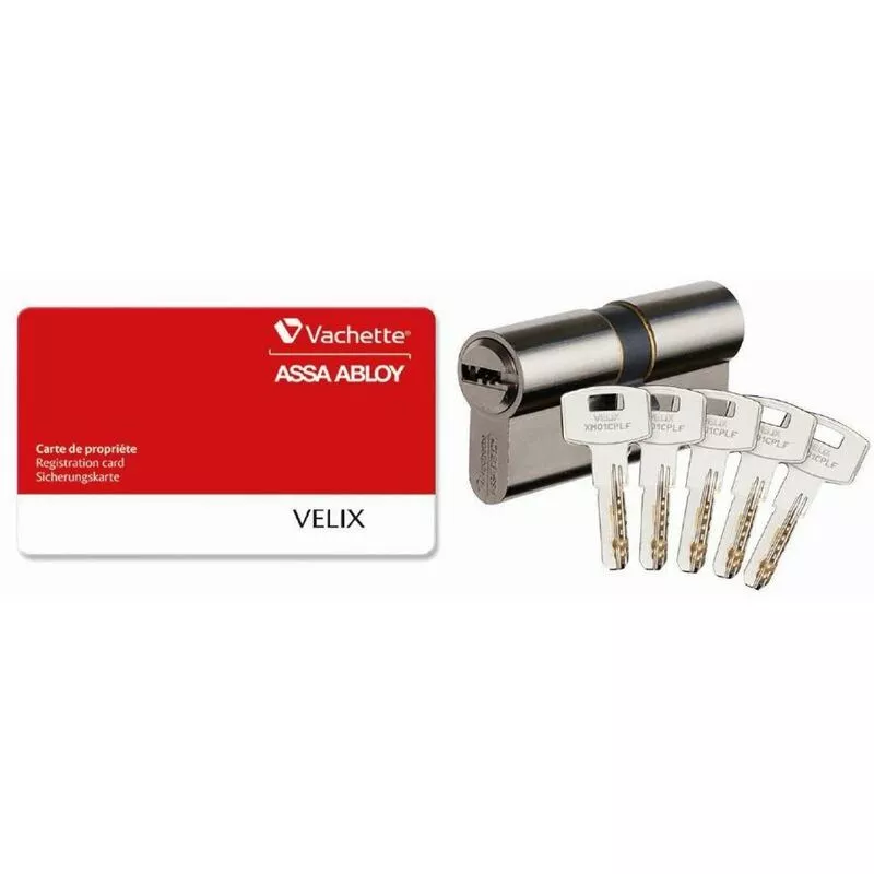Vachette - Cilindro 7101 Velix 40x40 5 llaves reversible niquelado - 28187000 barato