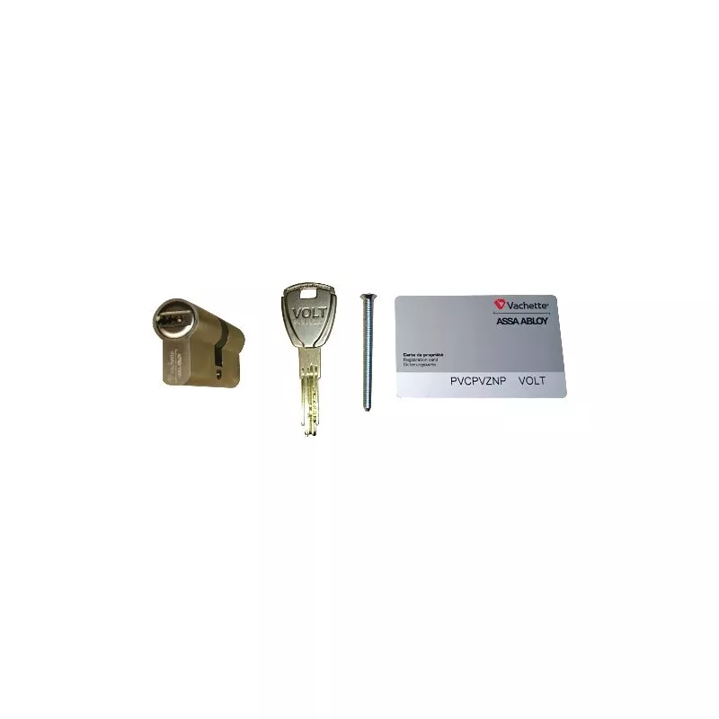 Vachette - Cilindro Volt 7101 con tarjeta de propiedad + 3 llaves - 30x40mm - doble entrada - 22122000 barato