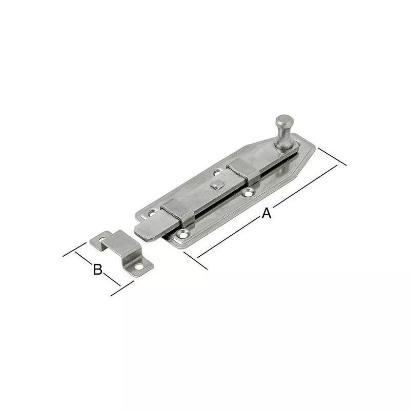 Ventana Latch 100x35 mm a la derecha. acero inoxidable V2A barato