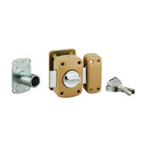 Verrou de haute sûreté transit 2 à bouton et cylindre 45 mm 8 goupilles A2P - Thirard barato