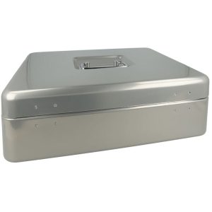 Westcott - Caja de caudales 301x242x91 mm plateado Plateado barato