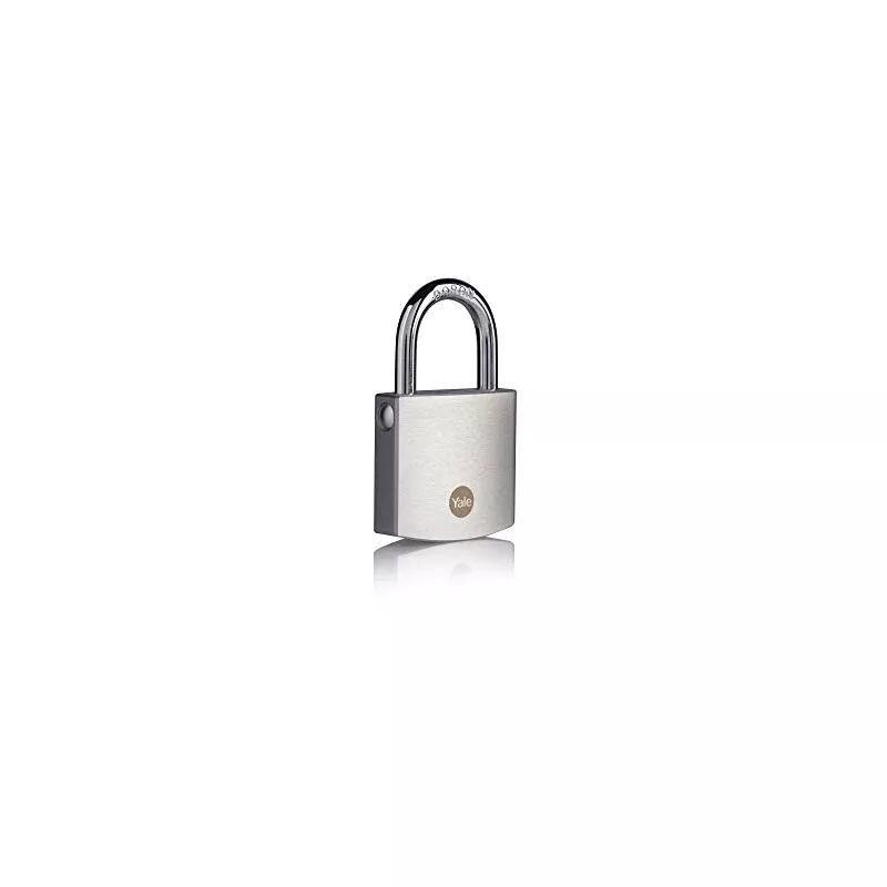 Y120B/50/127/1- candado de latón con acabado cromado (50 mm) - cerradura exterior para cobertizo